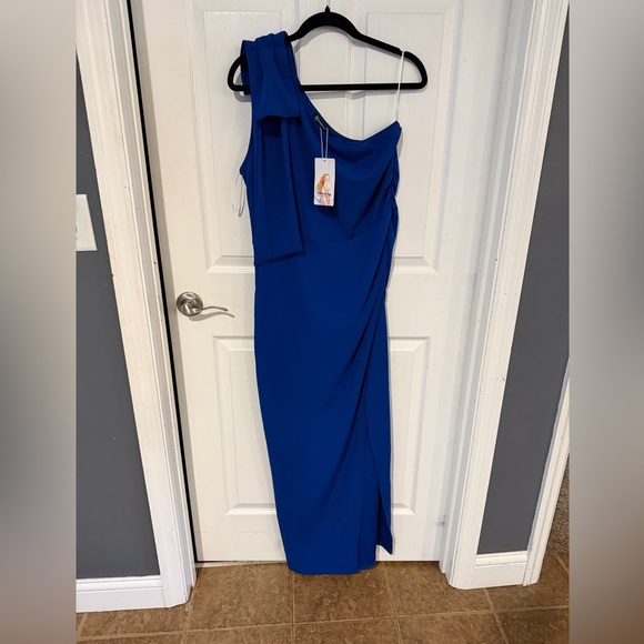 PrettyGarden Dresses & Skirts - NWT‼️Elegant One-Shoulder Blue Women’s Dress